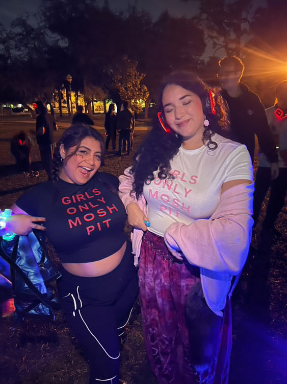 Girls Only Mosh Pit white tee
