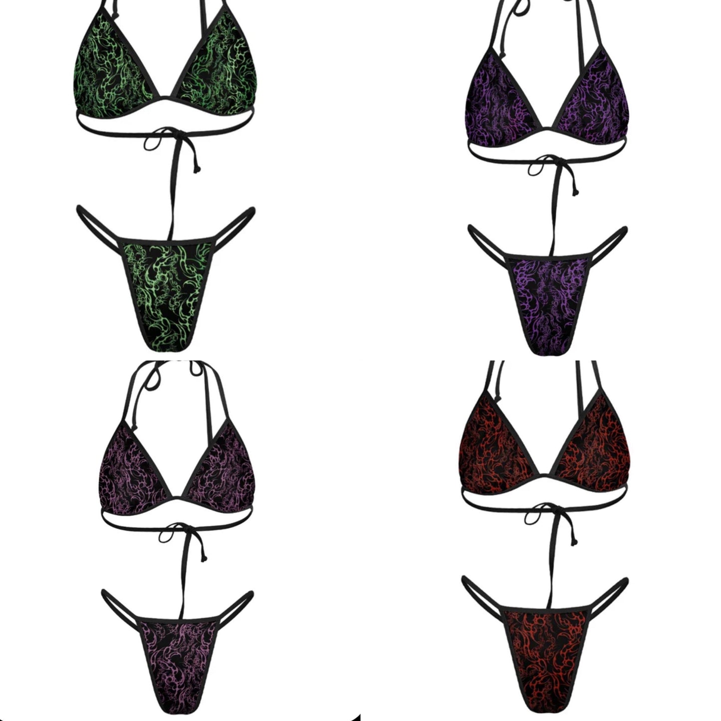 Cyber Sigil Thong Bikini