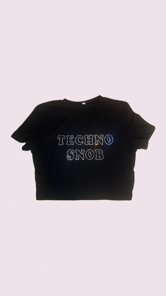 TECHNO SNOB bling tee