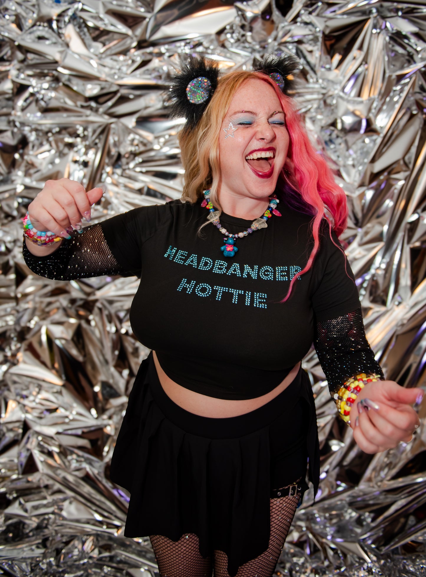 Bling Headbanger Hottie top
