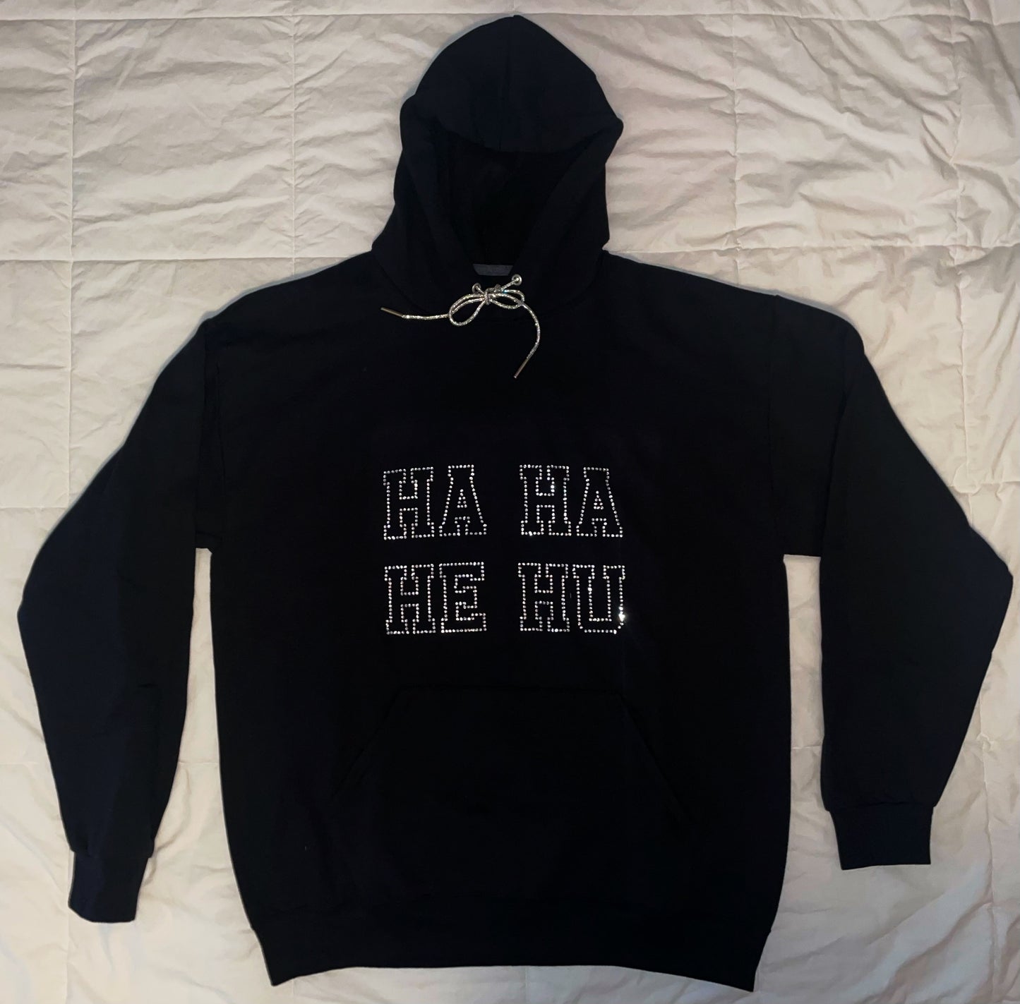 HA HA HE HU Bling Hoodie