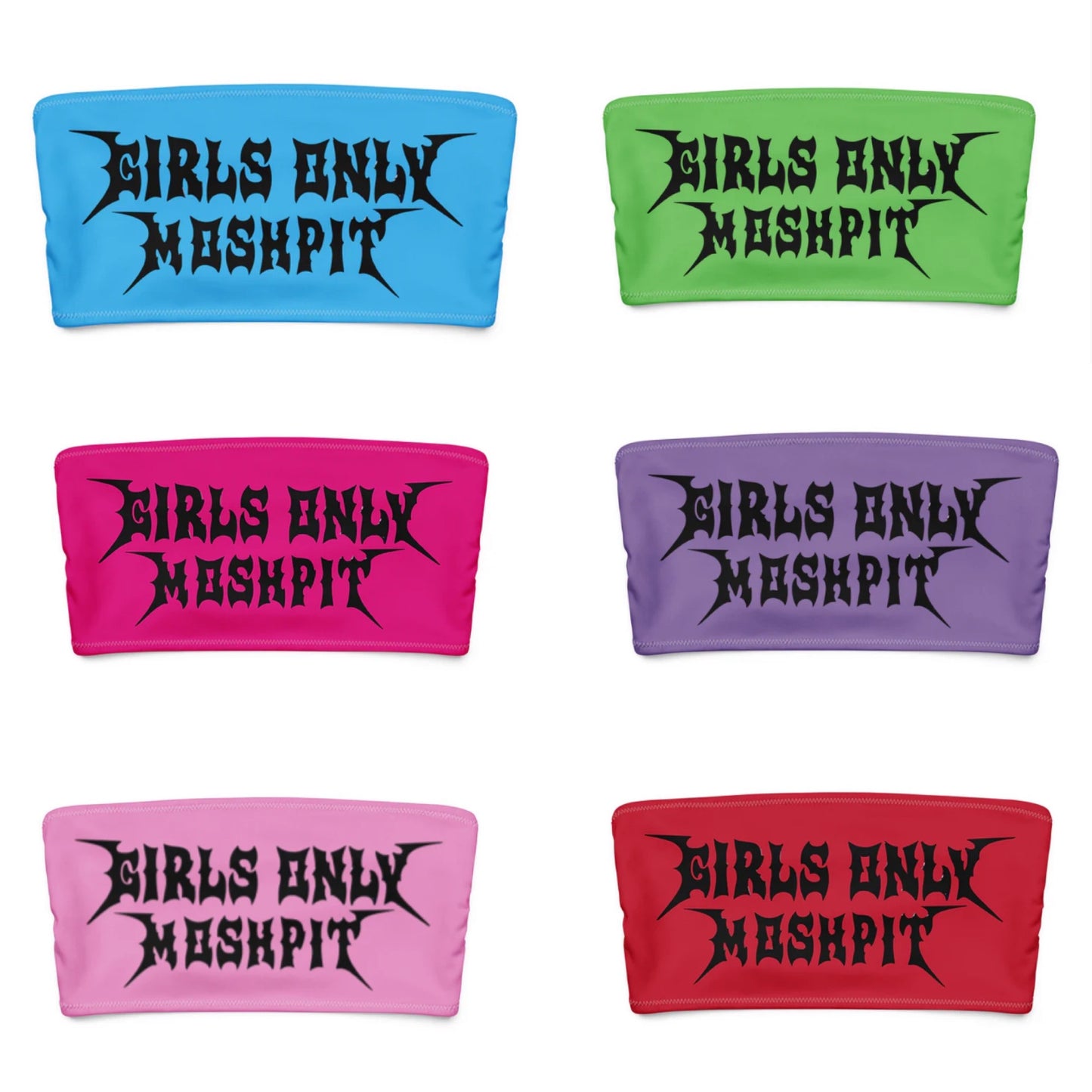 Girls Only Mosh Pit micro tube top