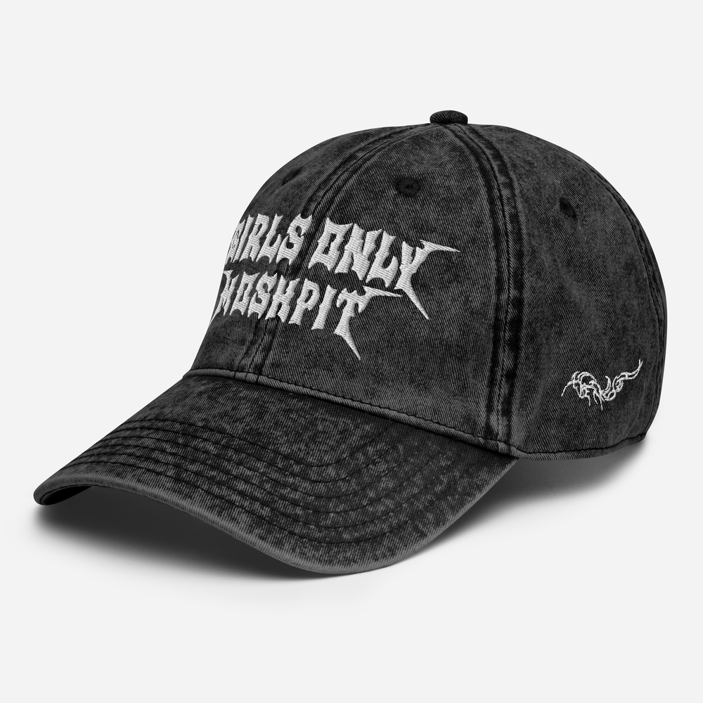 Girls Only Mosh Pit Vintage Wash Embroidered Dad Hat